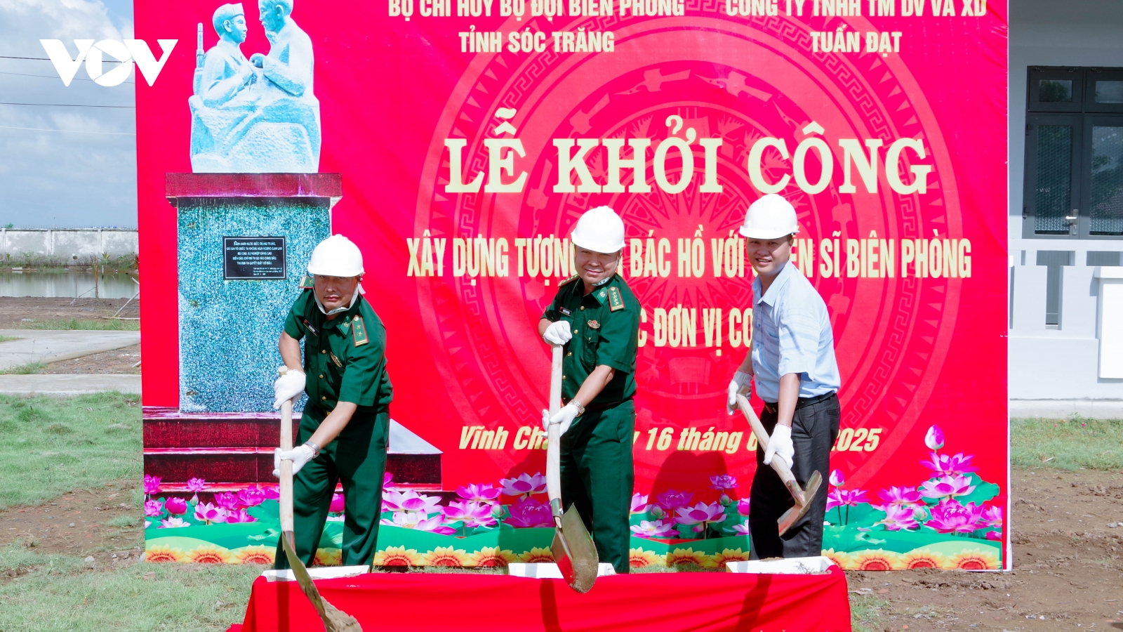 BĐBP Sóc Trăng khởi công xây dựng Tượng đài “Bác Hồ với chiến sĩ Biên phòng”
